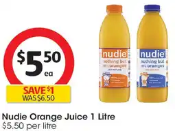 Coles Nudie Orange Juice offer