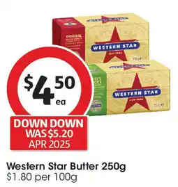 Coles Western Star Butter offer