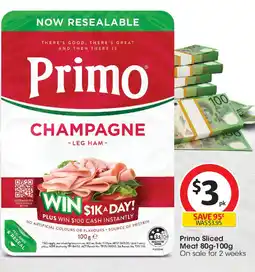 Coles Primo Sliced Meat offer