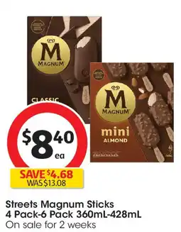Coles Streets Magnum Sticks offer