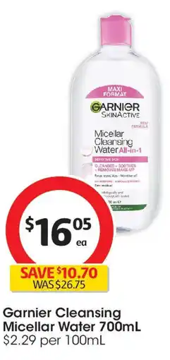 Coles Garnier Cleansing Micellar Water offer