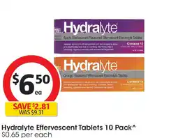 Coles Hydralyte Effervescent offer