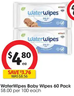 Coles WaterWipes Baby Wipes offer