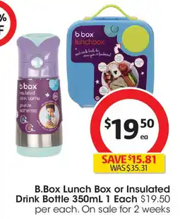 Coles B.Box Lunch Box or Insulated Drink Bottle offer