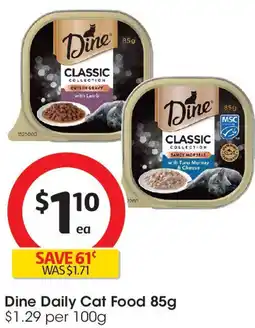 Coles Dine Daily Cat Food offer