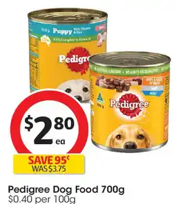 Coles Pedigree Dog Food offer