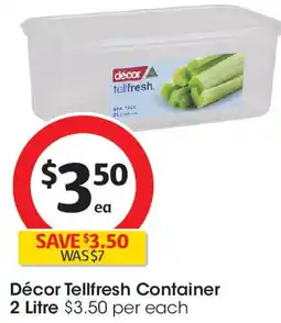 Coles Décor Tellfresh Container offer
