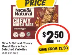 IGA Nice & Natural Chewy Muesli Bars offer