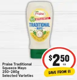 IGA Praise Traditional Squeeze Mayo offer