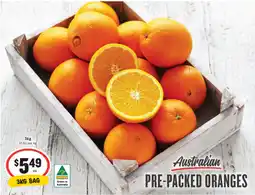 IGA Australian pre-packed oranges offer