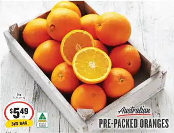 IGA Australian pre-packed oranges offer