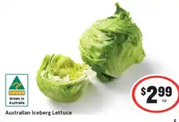 IGA Australian Iceberg Lettuce offer