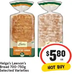 IGA Helga's Lawson's Bread offer