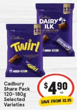 IGA Cadbury Share Pack offer