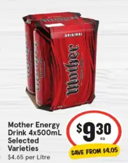 IGA Mother Energy Drink offer
