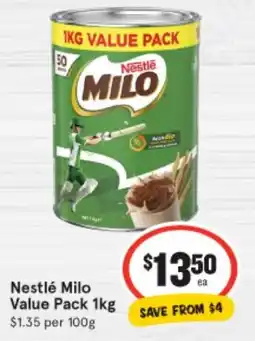 IGA Nestlé Milo Value Pack offer