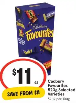 IGA Cadbury Favourites offer