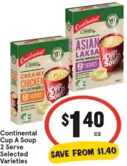 IGA Continental Cup A Soup 2 Serve offer