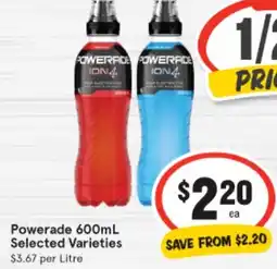 IGA Powerade offer