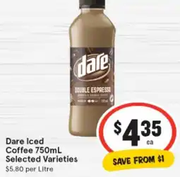 IGA Dare Iced Coffee offer