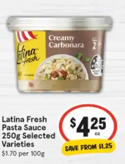 IGA Latina Fresh Pasta Sauce offer