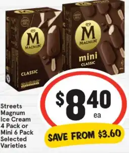 IGA Streets Magnum Ice Cream offer
