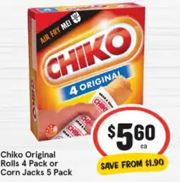 IGA Chiko Original Rolls offer