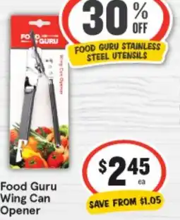 IGA Food Guru Wing Can Opener offer