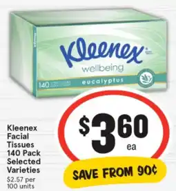 IGA Kleenex Facial Tissues offer