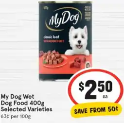 IGA My Dog Wet Dog Food offer