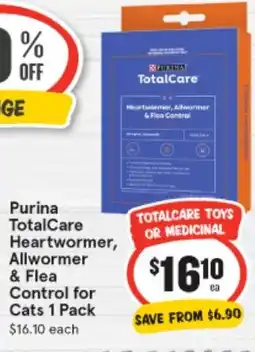 IGA Purina TotalCare Heartwormer, Allwormer & Flea Control for Cats offer