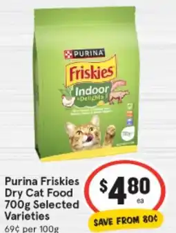 IGA Purina Friskies Dry Cat Food offer