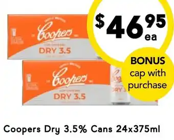 Drakes Coopers Dry 3.5% Cans offer