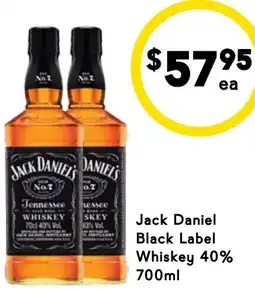 Drakes Jack Daniel Black Label Whiskey offer