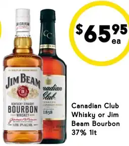Drakes Canadian Club Whisky or Jim Beam Bourbon offer