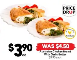 Drakes Australian Chicken Breast With Garlic Butter offer