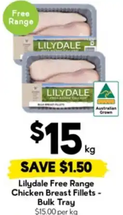 Drakes Lilydale Free Range Chicken Breast Fillets - Bulk Tray offer