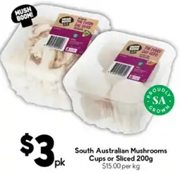 Drakes South Australian Mushrooms Cups or Sliced offer