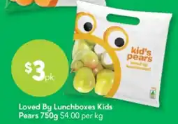 Drakes Loved By Lunchboxes Kids Pears offer