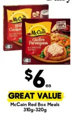Drakes McCain Red Box Meals offer