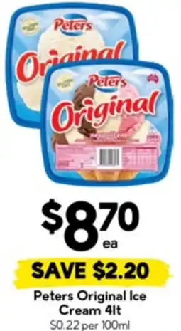 Drakes Peters Original Ice Cream offer