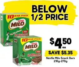 Drakes Nestle Milo Snack Bars offer