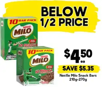 Drakes Nestle Milo Snack Bars offer