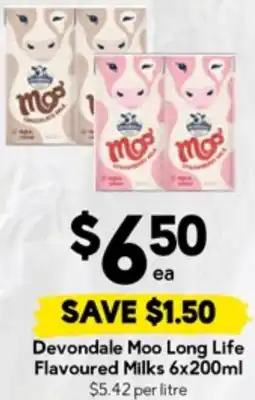 Drakes Devondale Moo Long Life Flavoured Milks offer