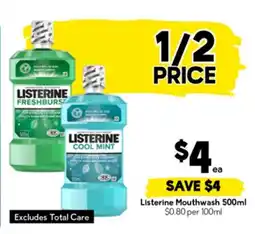 Drakes Listerine Mouthwash offer