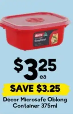 Drakes Décor Microsafe Oblong Container offer