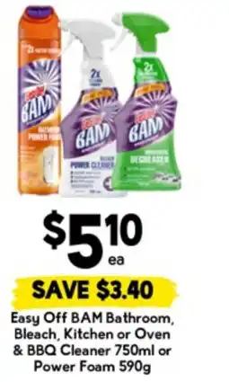 Drakes Easy Off BAM Bathroom, Bleach, Kitchen or Oven & BBQ Cleaner offer