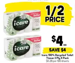 Drakes Icare 100% Recycled Toilet Tissue offer