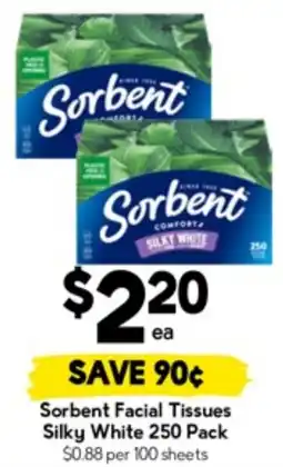 Drakes Sorbent Facial Tissues Silky White offer