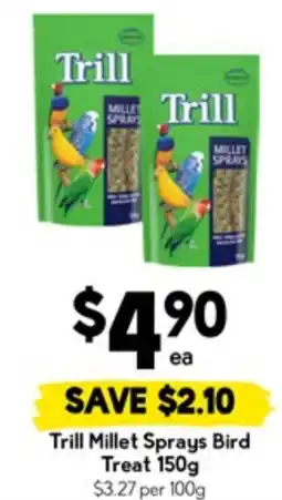 Drakes Trill Millet Sprays Bird Treat offer